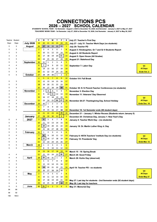 26-27 School Calendar